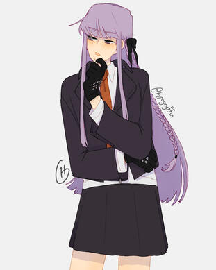 Kyoko Kirigiri from Danganronpa (half-body)